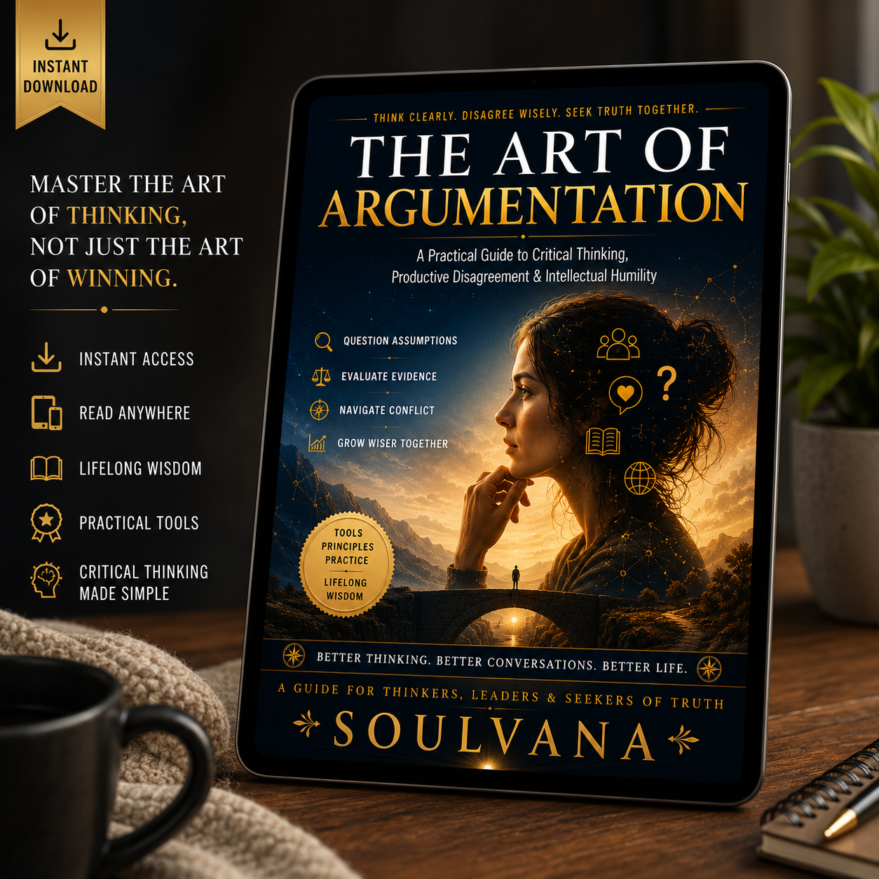 The Art of Argumentation – Complete Digital Wisdom Bundle | eBook, Audiobook, Printable Wall Art & Desktop Wallpaper - Image 3