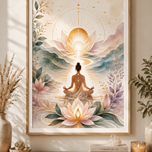 mindfulness meditation wall art