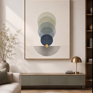 layers of consciousness – minimalist mindfulness wall art